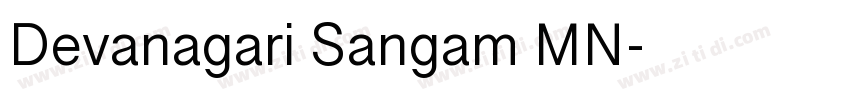 Devanagari Sangam MN字体转换